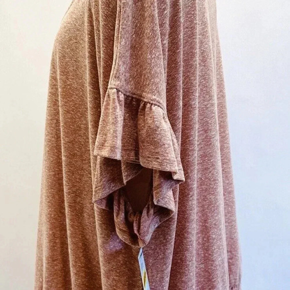 NWT SONOMA Women Short Sleeve Pullover V-Neck Elastic Waist Rose Pink Shirt 3X - Picture 10 of 11